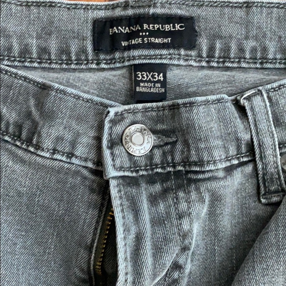 Banana republic gray vintage straight men’s jeans